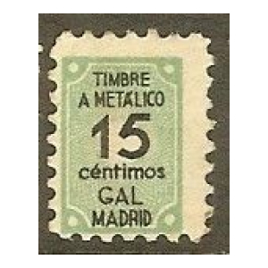 Timbre a Metálico. GAL Madrid