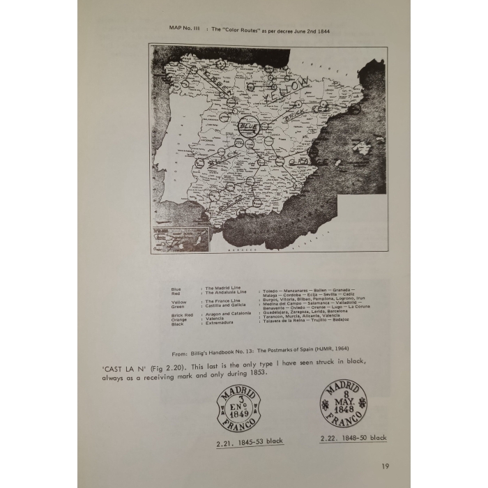 1355 2 libros de la Spanish Philatelic Society Bookclub Nº7 y Nº13. Markings of Madrid. Raros – imagen 6