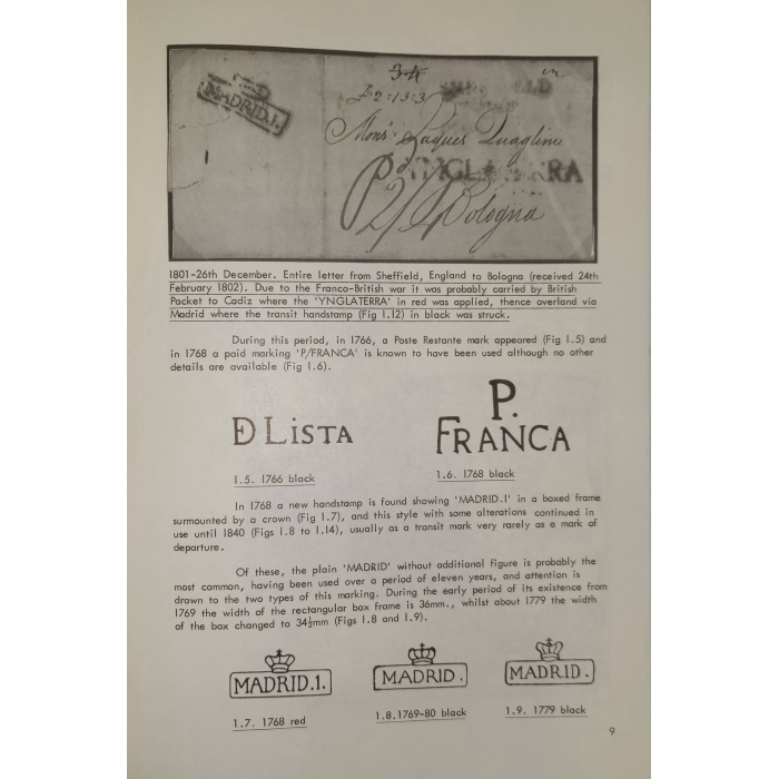 1356 2 libros de la Spanish Philatelic Society Bookclub Nº7 y Nº13. Markings of Madrid. Raros – imagen 7