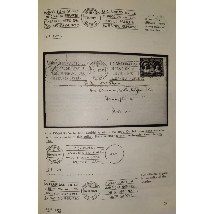 1362 2 libros de la Spanish Philatelic Society Bookclub Nº7 y Nº13. Markings of Madrid. Raros – imagen 13