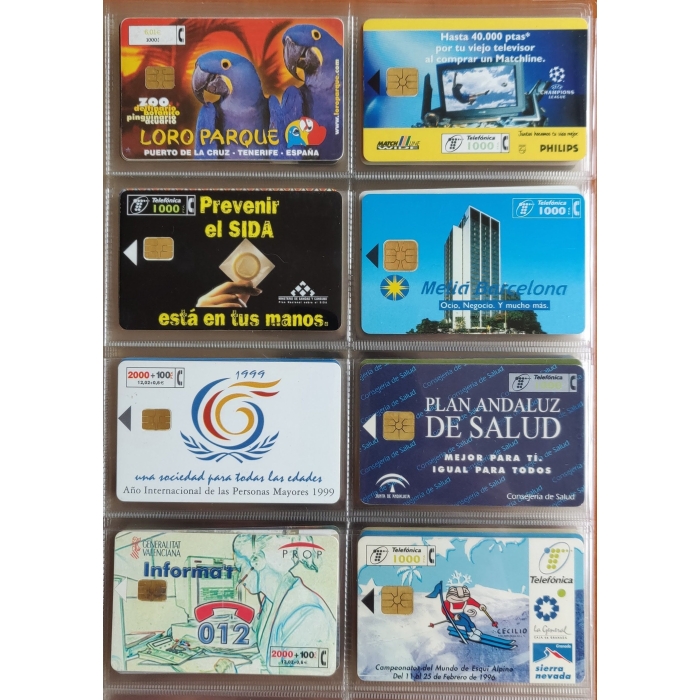 167 tarjetas telefónicas diferentes + Álbum, 103 de España, cupones recarga y otros, ver descripción – imagen 5