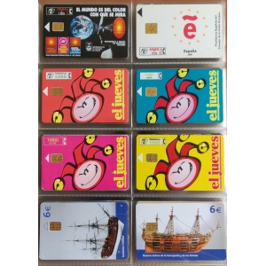 167 tarjetas telefónicas diferentes + Álbum, 103 de España, cupones recarga y otros, ver descripción – imagen 7