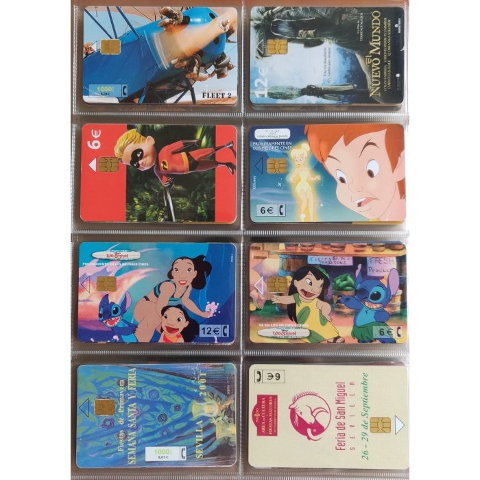 167 tarjetas telefónicas diferentes + Álbum, 103 de España, cupones recarga y otros, ver descripción – imagen 8