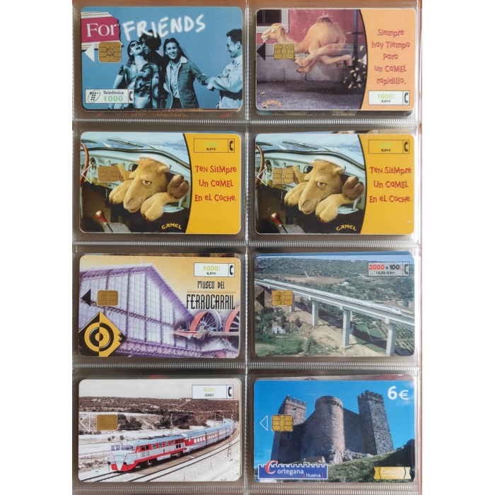 167 tarjetas telefónicas diferentes + Álbum, 103 de España, cupones recarga y otros, ver descripción – imagen 9