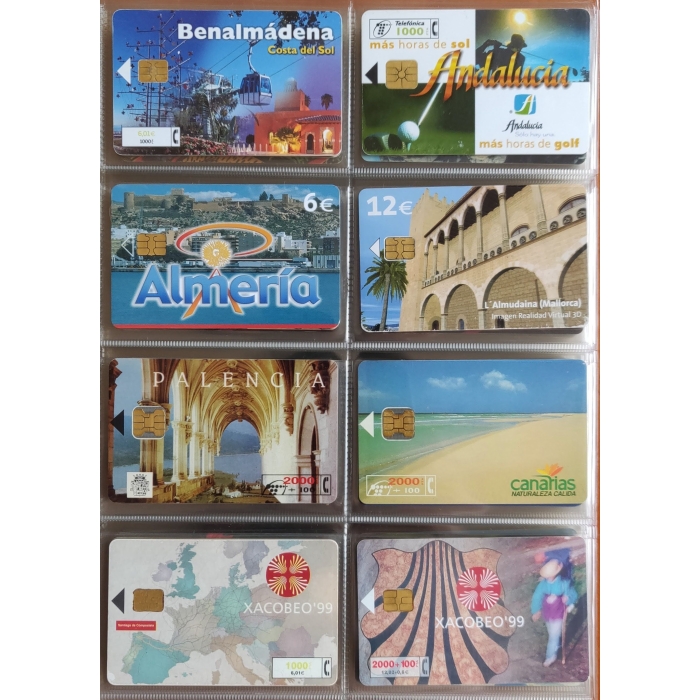 167 tarjetas telefónicas diferentes + Álbum, 103 de España, cupones recarga y otros, ver descripción – imagen 10