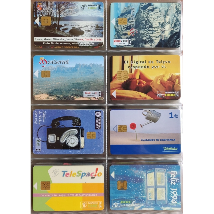 167 tarjetas telefónicas diferentes + Álbum, 103 de España, cupones recarga y otros, ver descripción – imagen 11