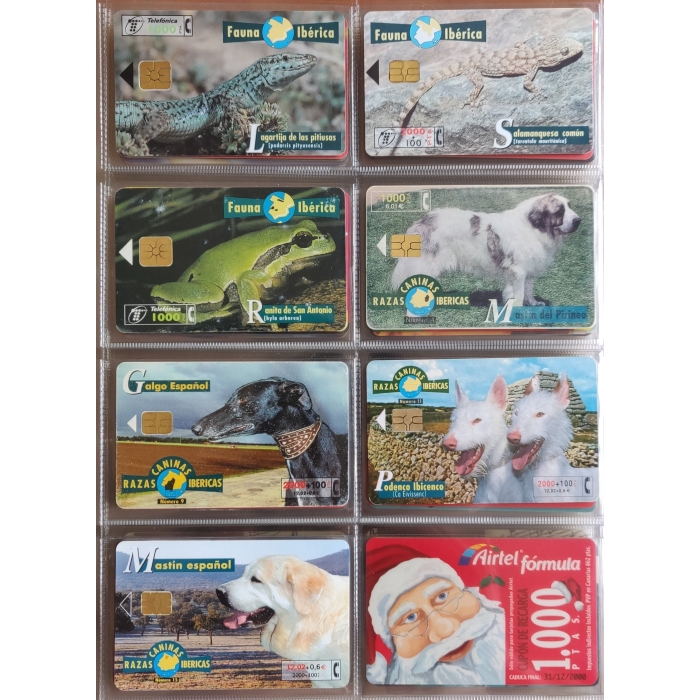 167 tarjetas telefónicas diferentes + Álbum, 103 de España, cupones recarga y otros, ver descripción – imagen 17