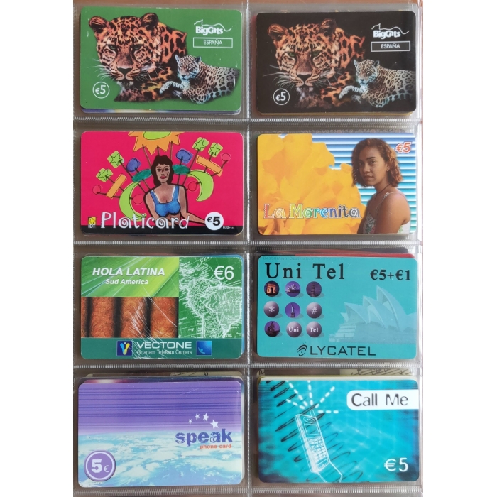 167 tarjetas telefónicas diferentes + Álbum, 103 de España, cupones recarga y otros, ver descripción – imagen 19