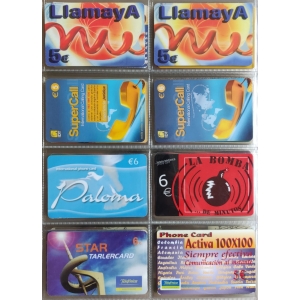 167 tarjetas telefónicas diferentes + Álbum, 103 de España, cupones recarga y otros, ver descripción – imagen 20