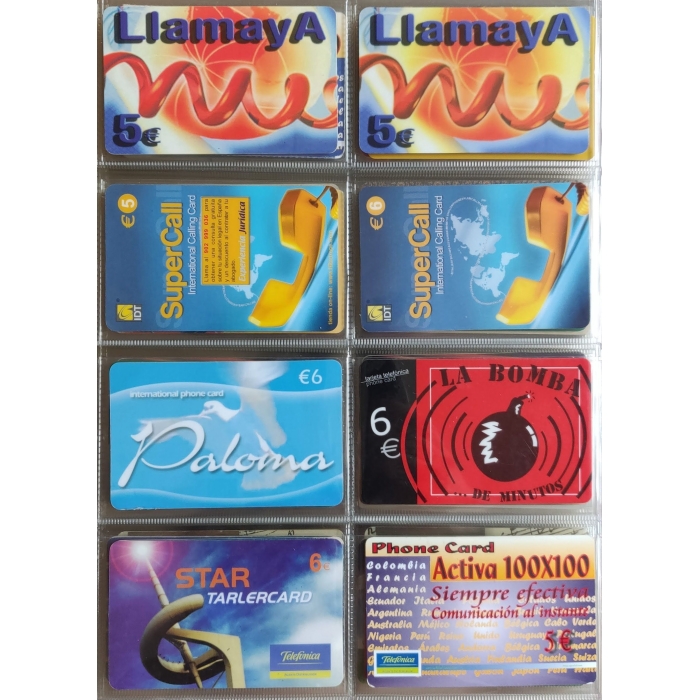 167 tarjetas telefónicas diferentes + Álbum, 103 de España, cupones recarga y otros, ver descripción – imagen 20