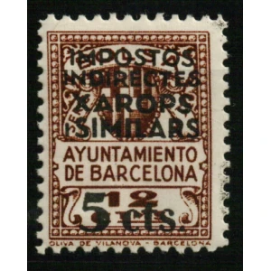 Ayuntamiento de Barcelona. Impostos Indirectes. Xarops i Similars 5 cts..