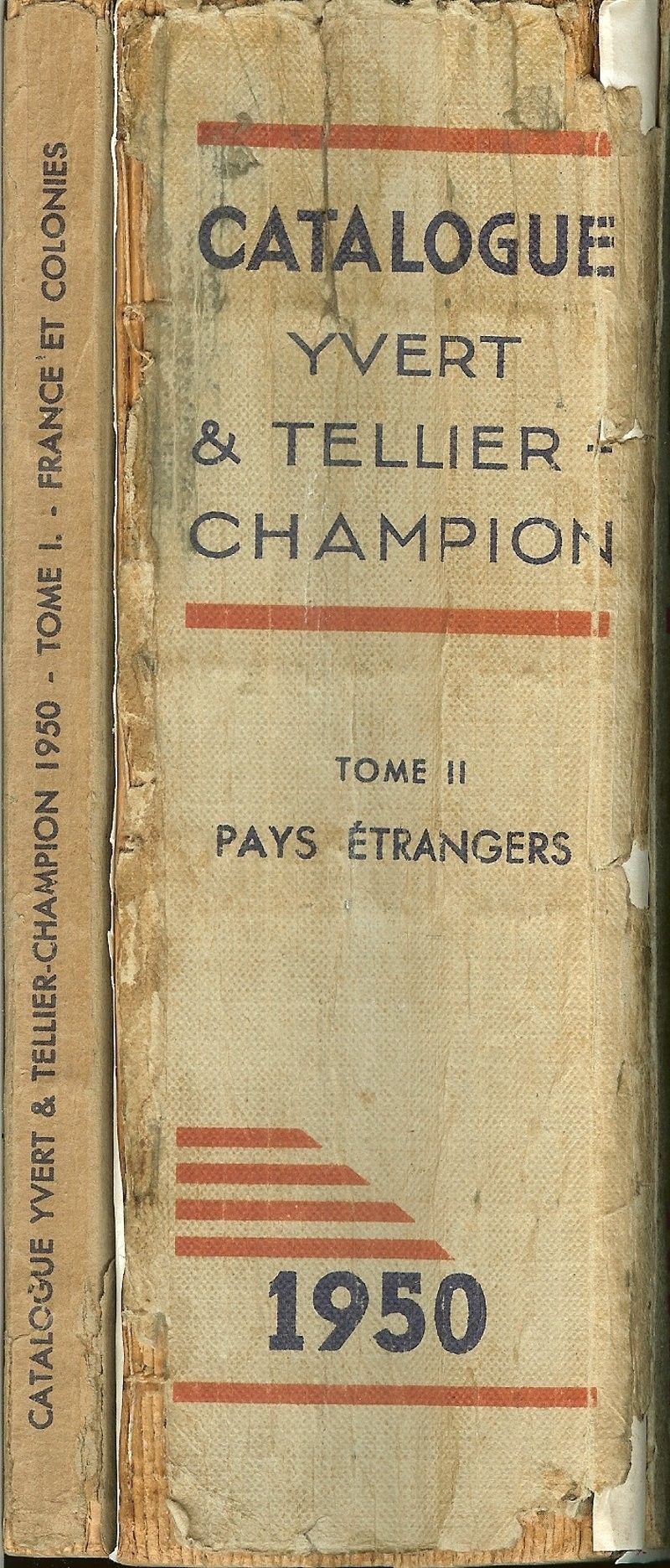 156 2 Catálogos Yvert y Tellier-Champion de 1950