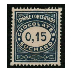 Timbre Concertado. Chocolates Suchard Grande
