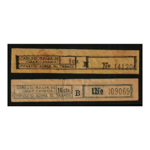 Gran Canaria. Impuesto Sobre el Tabaco 1936/39 Guerra Civil