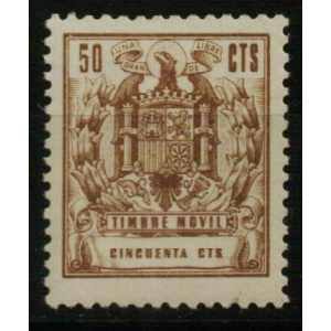 Especial Móvil. 1960/76. 50 cts. castaño claro