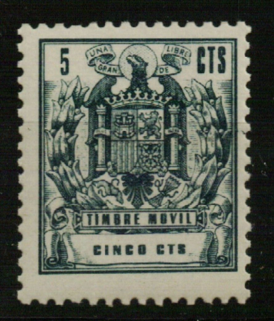 1879 Especial Móvil. 1960/76. 5 cts. gris