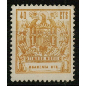 Especial Móvil. 1960/76. 40 cts. ocre
