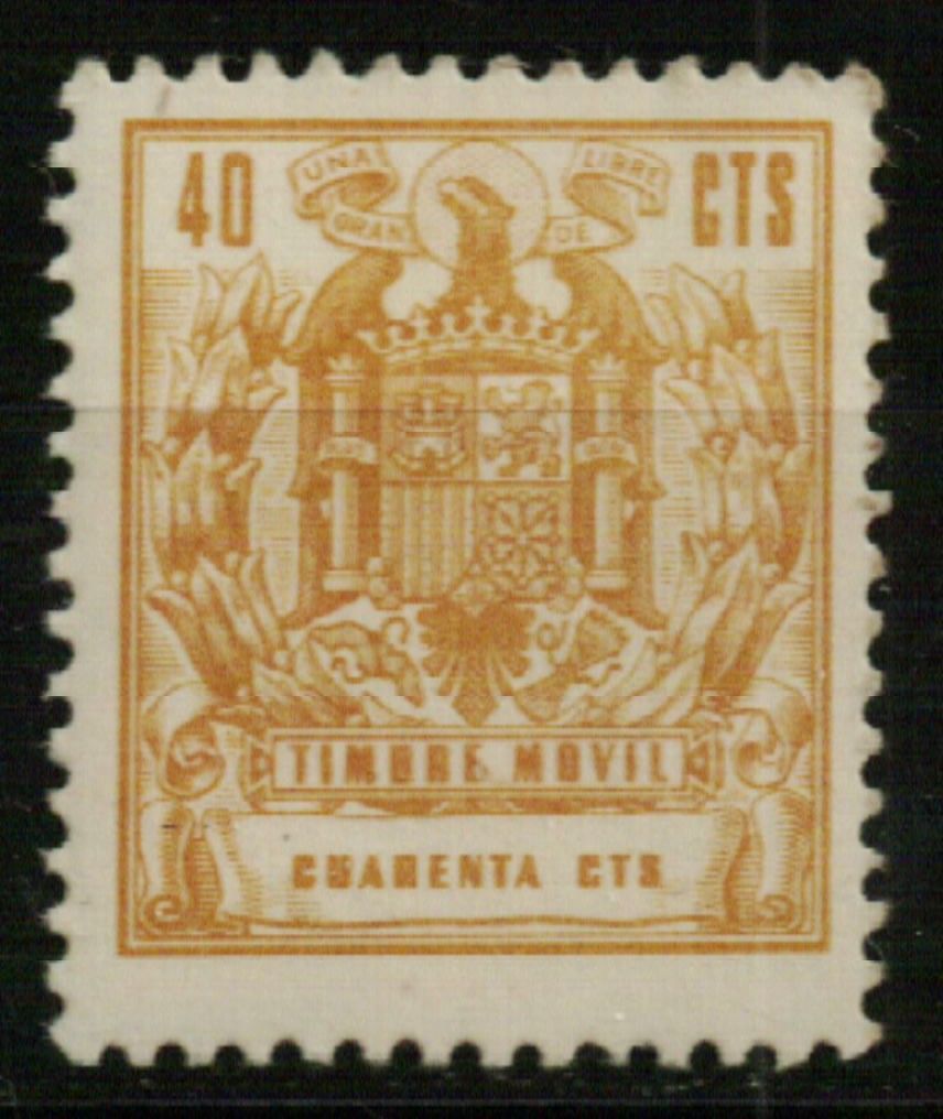 1885 Especial Móvil. 1960/76. 40 cts. ocre