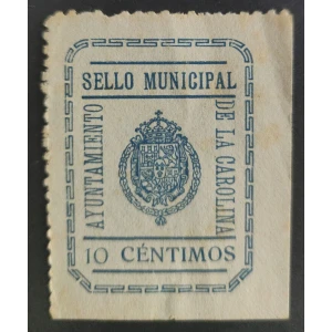 Sello Municipal del Ayuntamiento de La Carolina (Jaén). AÑOS '10 A '30 ?. 1 valor