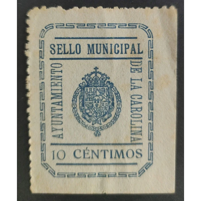 1943 Sello Municipal del Ayuntamiento de La Carolina (Jaén). AÑOS '10 A '30 ?. 1 valor