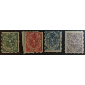 Impuesto Municipal de Granada. 1899. 4 valores