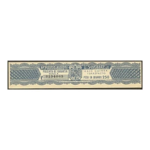 Precinta 250 gr. de Café Guinea Torrefacto 1958