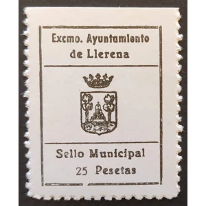 Llerena (Badajoz) Sello fiscal Municipal Ayuntamiento
