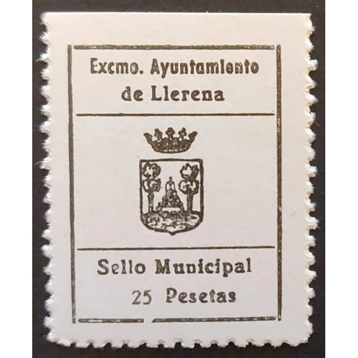 Llerena (Badajoz) Sello fiscal Municipal Ayuntamiento