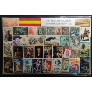 500 Sellos diferentes de España