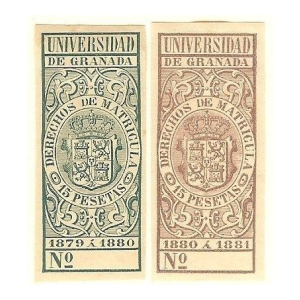 Derechos de Matrícula. Universidad de Granada 1879-81
