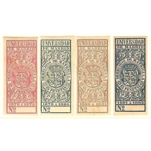 Derechos de Matrícula. Universidad de Madrid 1878-82