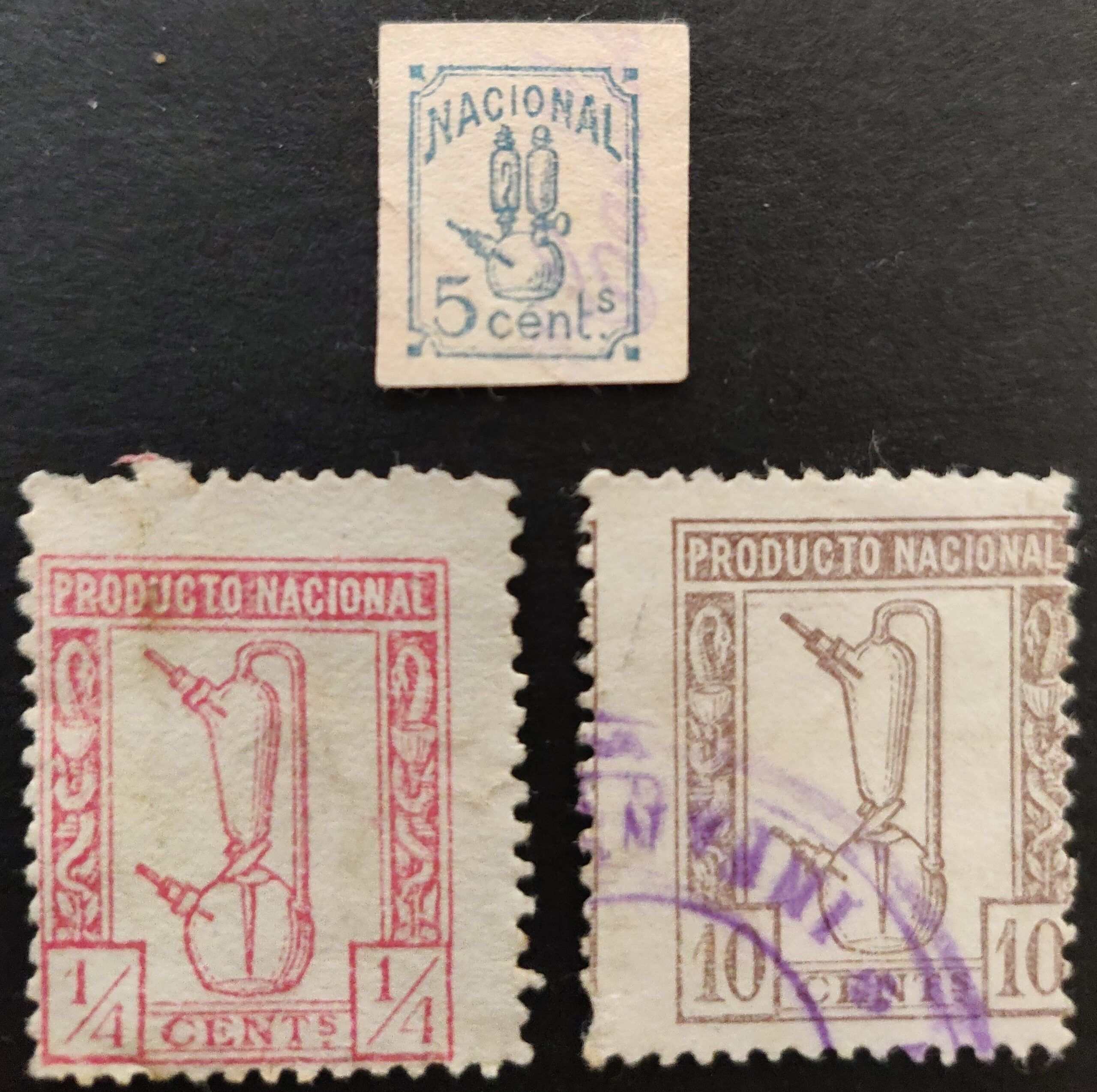 2332 Especial Móvil Medicamentos. Farmacia 1928. 3 valores de la serie.