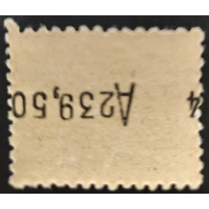 Especial Móvil Medicamentos 1937. 20 cts. verde amarillo error numeración. – imagen 2