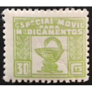 Especial móvil medicamentos. 1937. 30 cts. verde amarillo