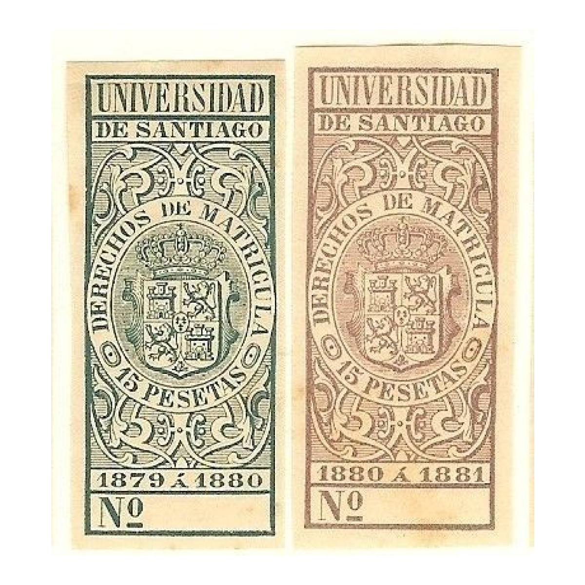 238 Google 1200x1200 Derechos de Matricula. Universidad de Santiago 1879-81