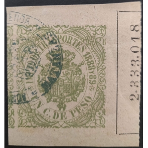 Colonias Españolas. Cuba. Impuesto de Transportes 1888 y 1889