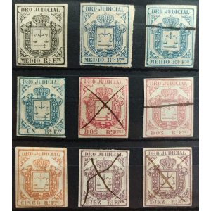 Colonias Españolas. Derecho Judicial. 1856. Conjunto de 18 valores diferentes – imagen 2