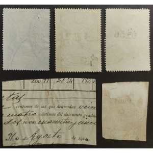 Timbres municipales del ayuntamiento de Hellín (Albacete). Años '10 a '20. 6 valores – imagen 2