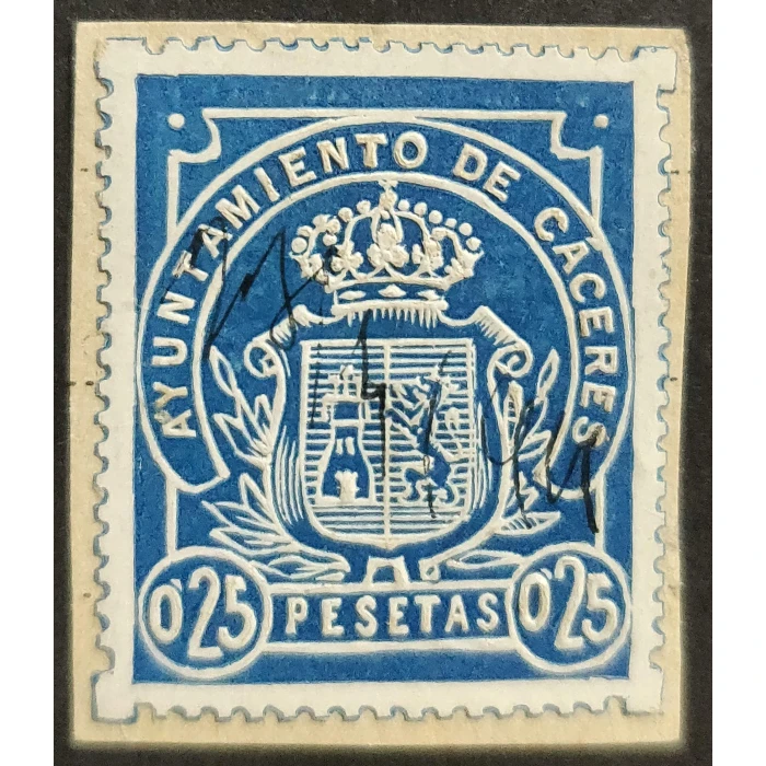 2599 Sello municipal del ayuntamiento de Cáceres. Años '10 - '20 del siglo XX
