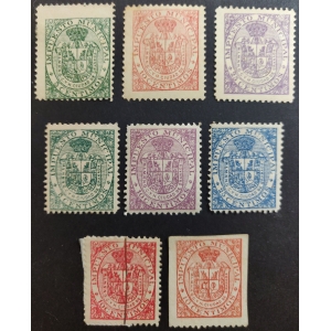 Impuestos municipales del Ayuntamiento de Granada. Años 1899 - '20 aprox. 8 valores