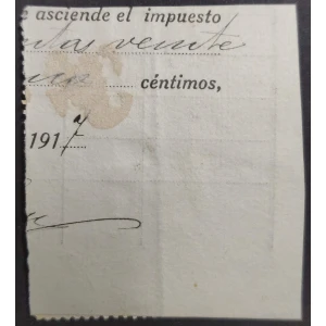Impuestos municipales del Ayuntamiento de Granada. Año 1917 - Bloque de 4 – imagen 2