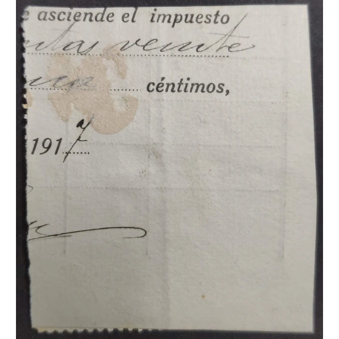 2640 Impuestos municipales del Ayuntamiento de Granada. Año 1917 - Bloque de 4 – imagen 2