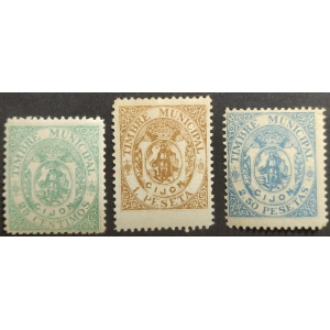 Arbitrios municipales del Ayuntamiento de Gijón. Año 1892 - Serie completa