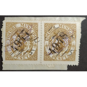 Arbitrios municipales del Ayuntamiento de Gijón. Año 1892 - 2 valores