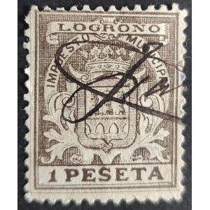 Timbre Municipal de Logroño (La Rioja) de 1905. Impuesto Municipal