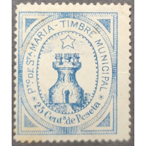 Timbre Municipal del Ayuntamiento del Puerto de Santa María. 1876.