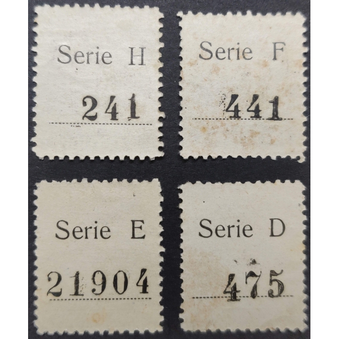 2755 Impuesto Municipal del Ayuntamiento de Pontevedra. 1900 aprox. 4 valores – imagen 2