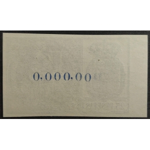 Póliza 1903 Posesiones Españolas de África Occidental. 25 pesetas. Numeración A. 0,000,000 – imagen 2