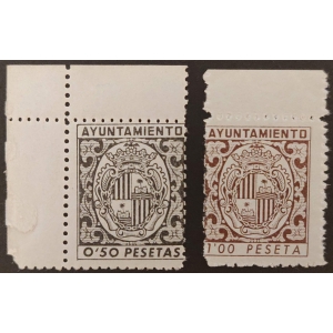 Sellos Municipales del Ayuntamiento de Palma de Mallorca. Timbre Municipales. Años '50-'60