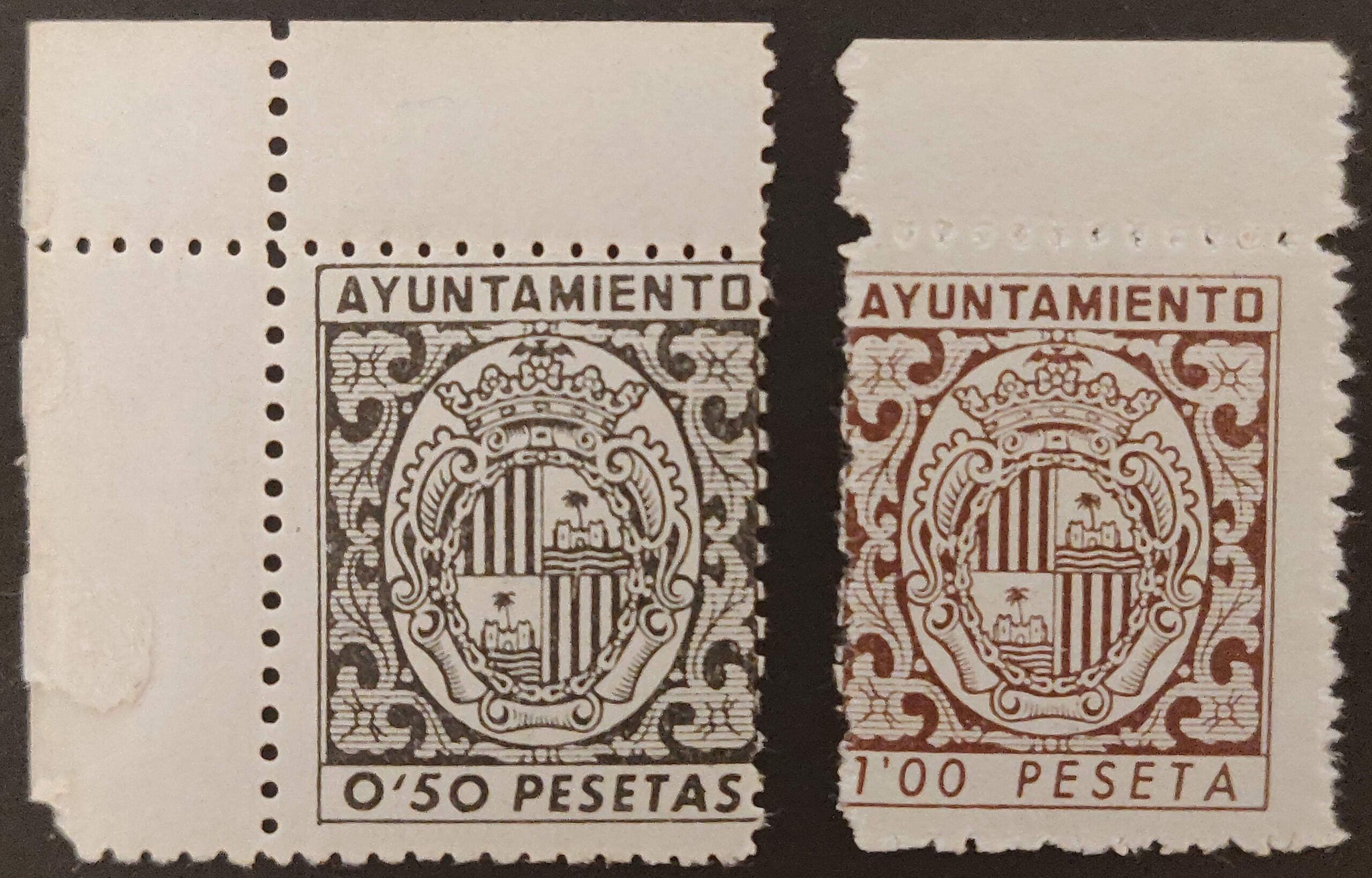 2797 Sellos Municipales del Ayuntamiento de Palma de Mallorca. Timbre Municipales. Años '50-'60